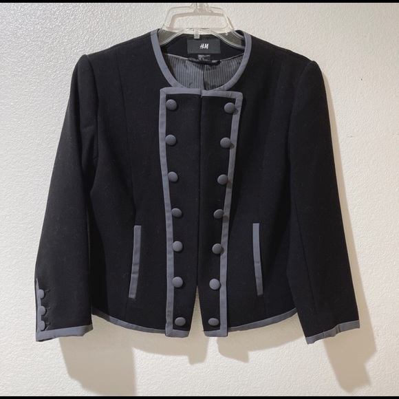 H&M Military Button-Front Blazer ▪️⚜️ - Picture 2 of 7